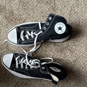 Converse Black and White High-Top Sneakers